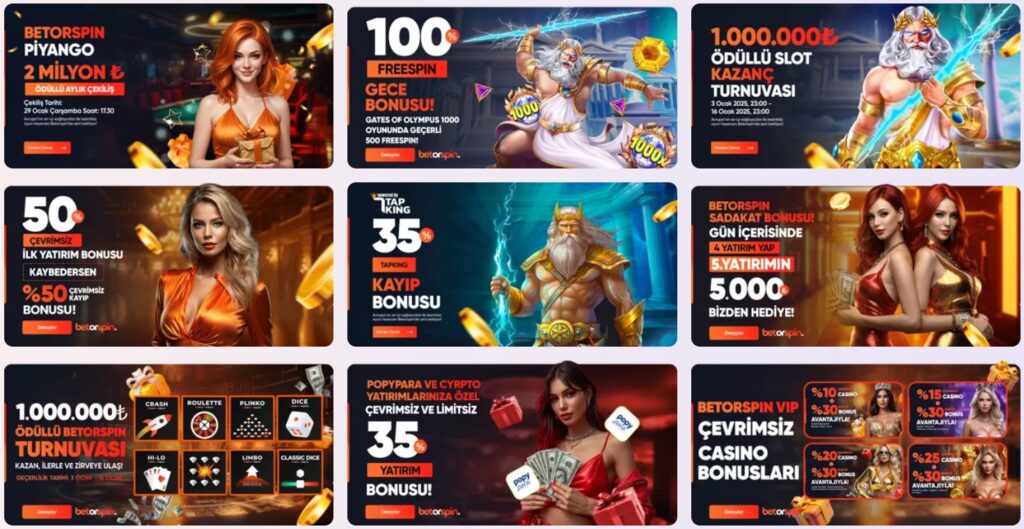 Betorspin Bonuslar ve Promosyonlar